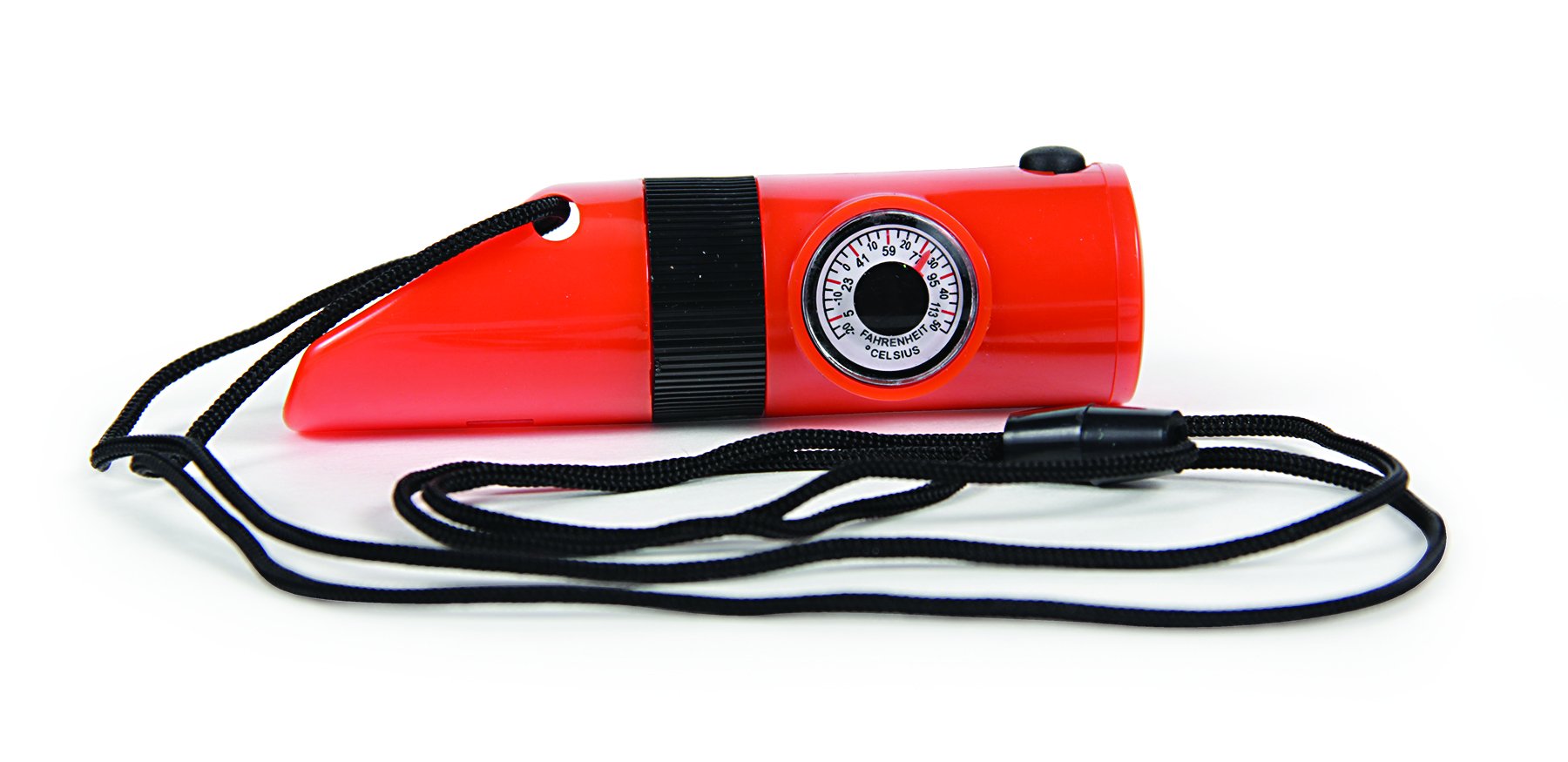 Camco 51364 6-Function Survival Whistle, Orange