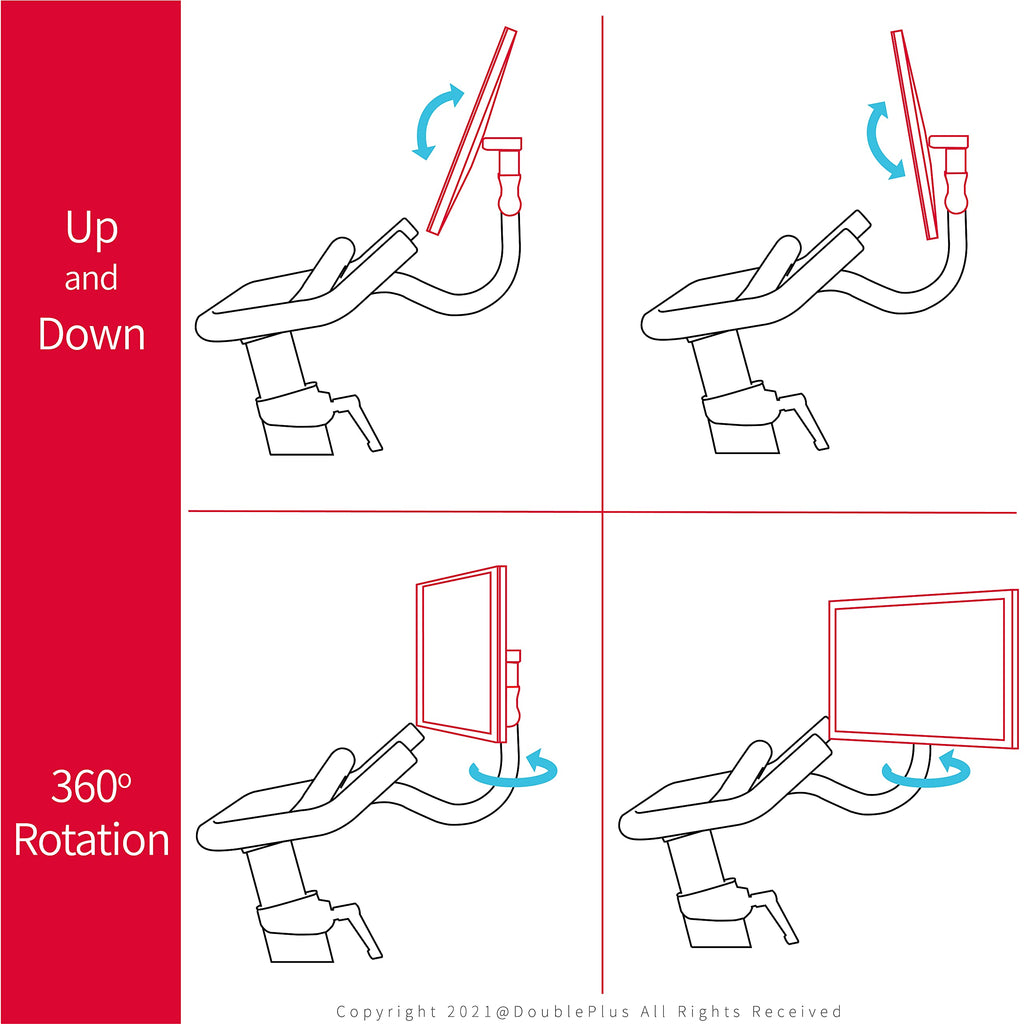 Doubleplus Swivel Compatible With Peloton Bike, Upgraded Swivel For The Og    Bike, 360 Degree Adjuster, Easily Adjust & Rotate