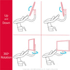 Doubleplus Swivel Compatible With Peloton Bike, Upgraded Swivel For The Og    Bike, 360 Degree Adjuster, Easily Adjust & Rotate