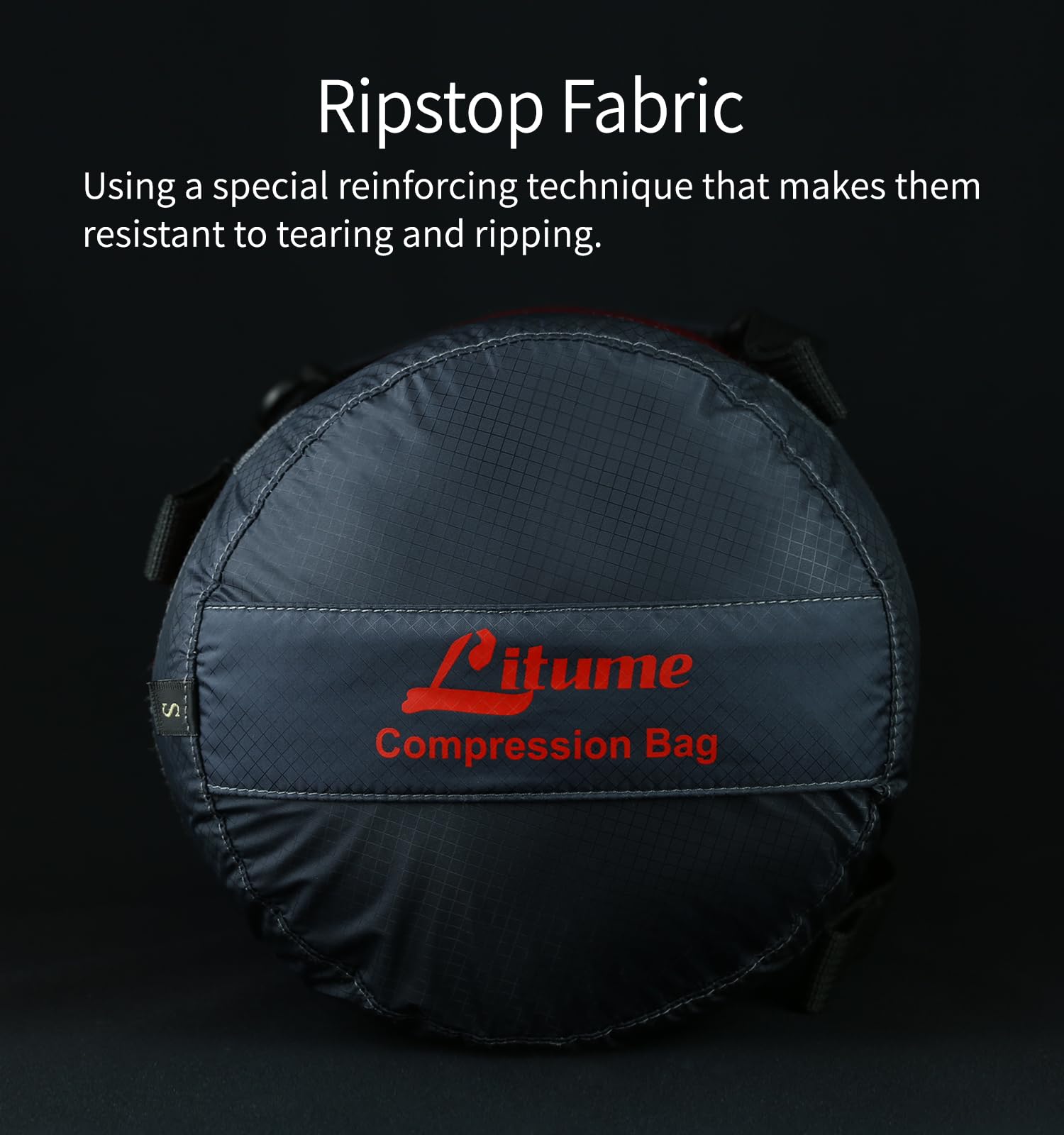 Litume Compression Stuff Sack, Water Resistant Lightweight Sleeping Bag Compression Sack With Drawstring Closure For Camping, Hi