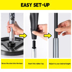 Spoynal Portable Batting Tee, Adjustable Tee For Baseball/Softball - 25'' To 37'' Height, Hand-Rolled Flexible Rubber Top & Easy