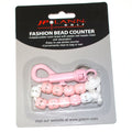 Pink & White Rhinestone Bead Golf Score Counter New