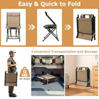 Goplus Hunting Chair, 360 Swivel Hunting Blind Chair With Carrying Strap, 330Lbs Capacity, Folding Silent Deer Hunting Chair, Po