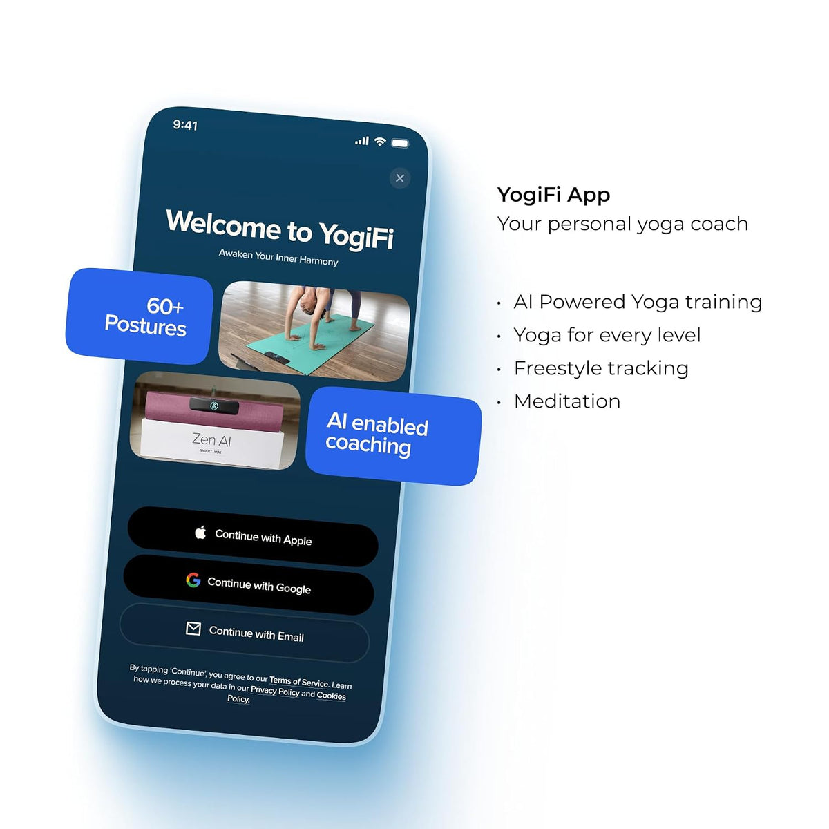 YogiFi Smart Mat Gen3 - beverage Red| AI Powered Yoga Mats For Home Workout | Lightweight Yoga Mats of 6mm | Real Time Tracking Exercise Mats For Men & Women