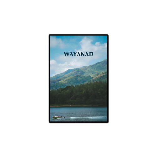 95MILES GARMENTS Wayanad Fridge Magnets for Home Office Kitchen Refrigerator Door Stylish Wooden Decor Souvenir Gift (L X H 2.5 