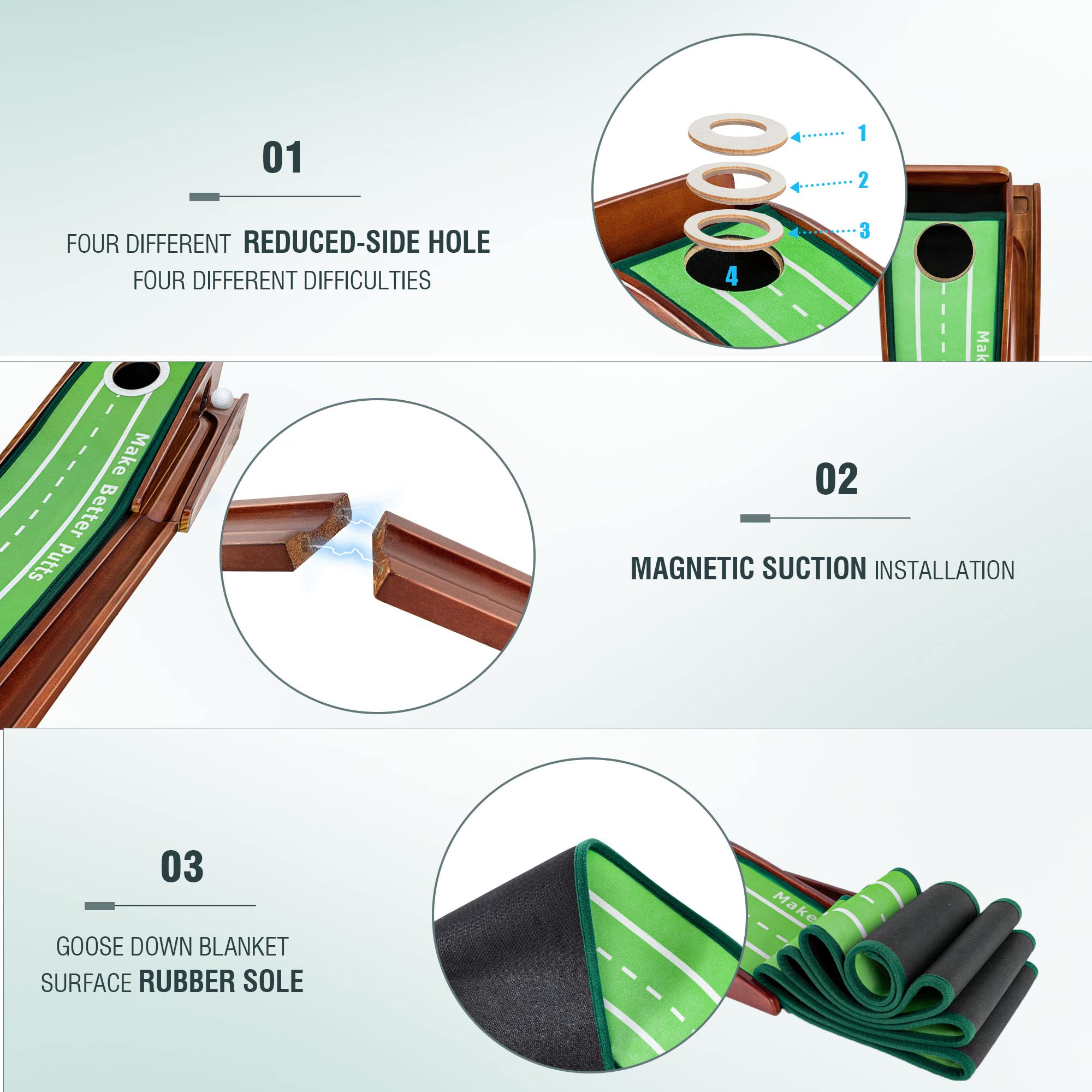 Putting Green Indoor - Golf Putting Mat Putting Matt For Indoors For Kids Indoor Putting Green Putting Practice Indoor Putting G