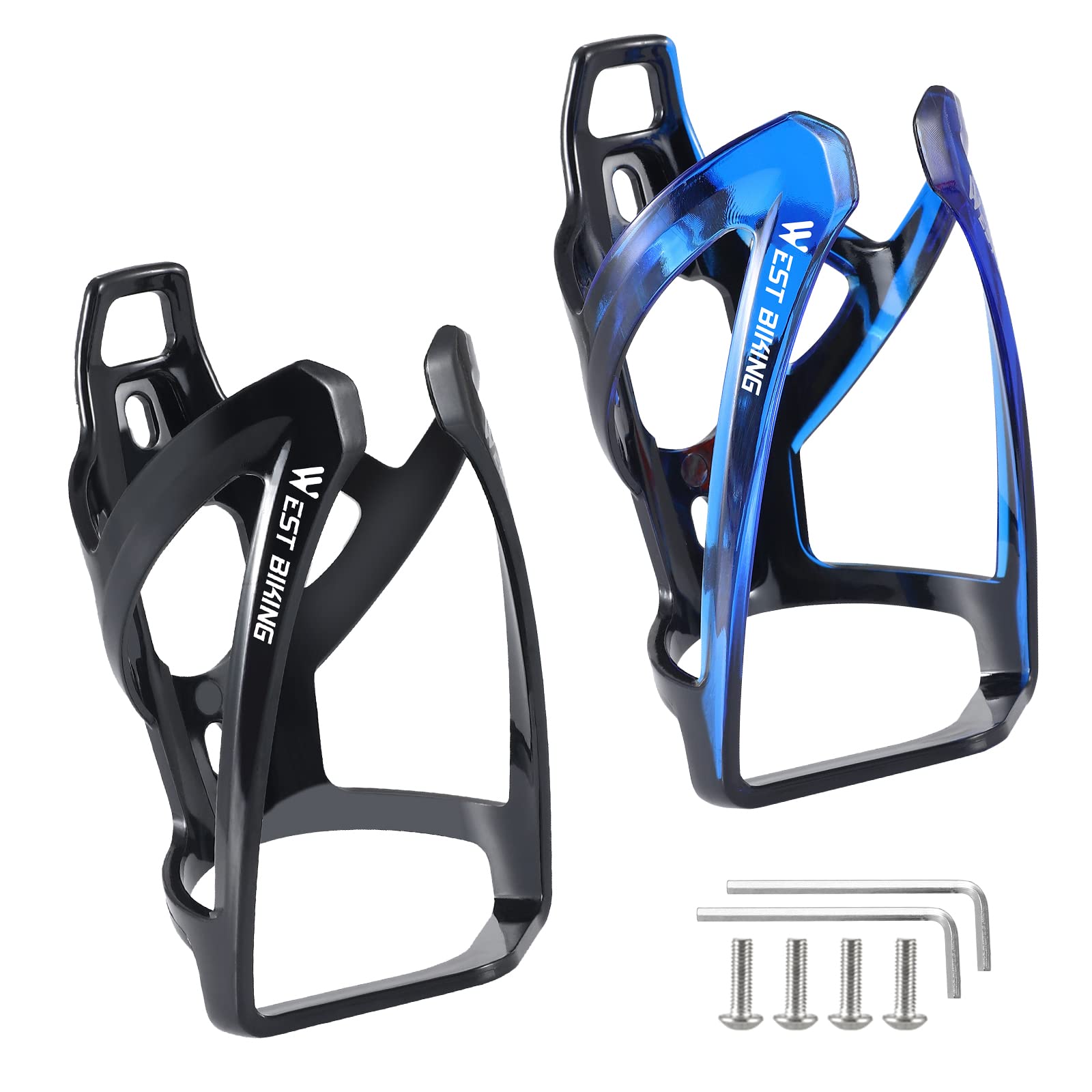 Bike Water Bottle Cage, Durable Ultralight Plastic Water Drink Holder Rack, Lightweight Pc Water Bottle Holder For Bicycle, Cycl