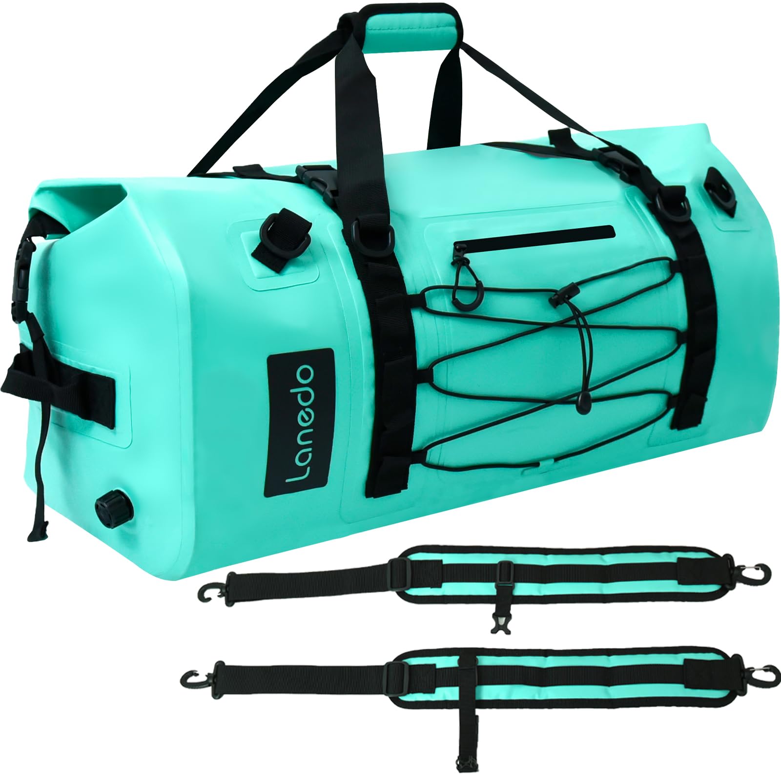 Lanedo 80L Dry Bag Large Waterproof Bag Roll-Top Heavy Duty Fishing Duffel Bag with Durable Straps & Handles for Kayaking Paddle