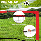L Runnzer Portable Soccer Goals, Kids Soccer Nets For Backyard For Training & Practice, Soccer Net For Kids With Carry Bag, 2 Se