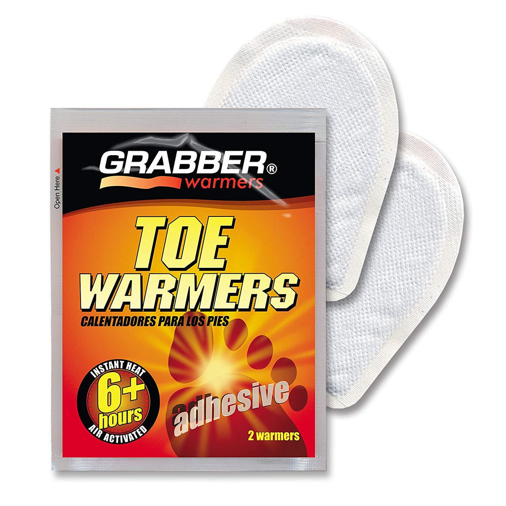 Grabber Toe Warmers - Long Lasting Safe Natural Odorless Air Activated Warmers - Up To 6 Hours Of Heat - 40 Pair