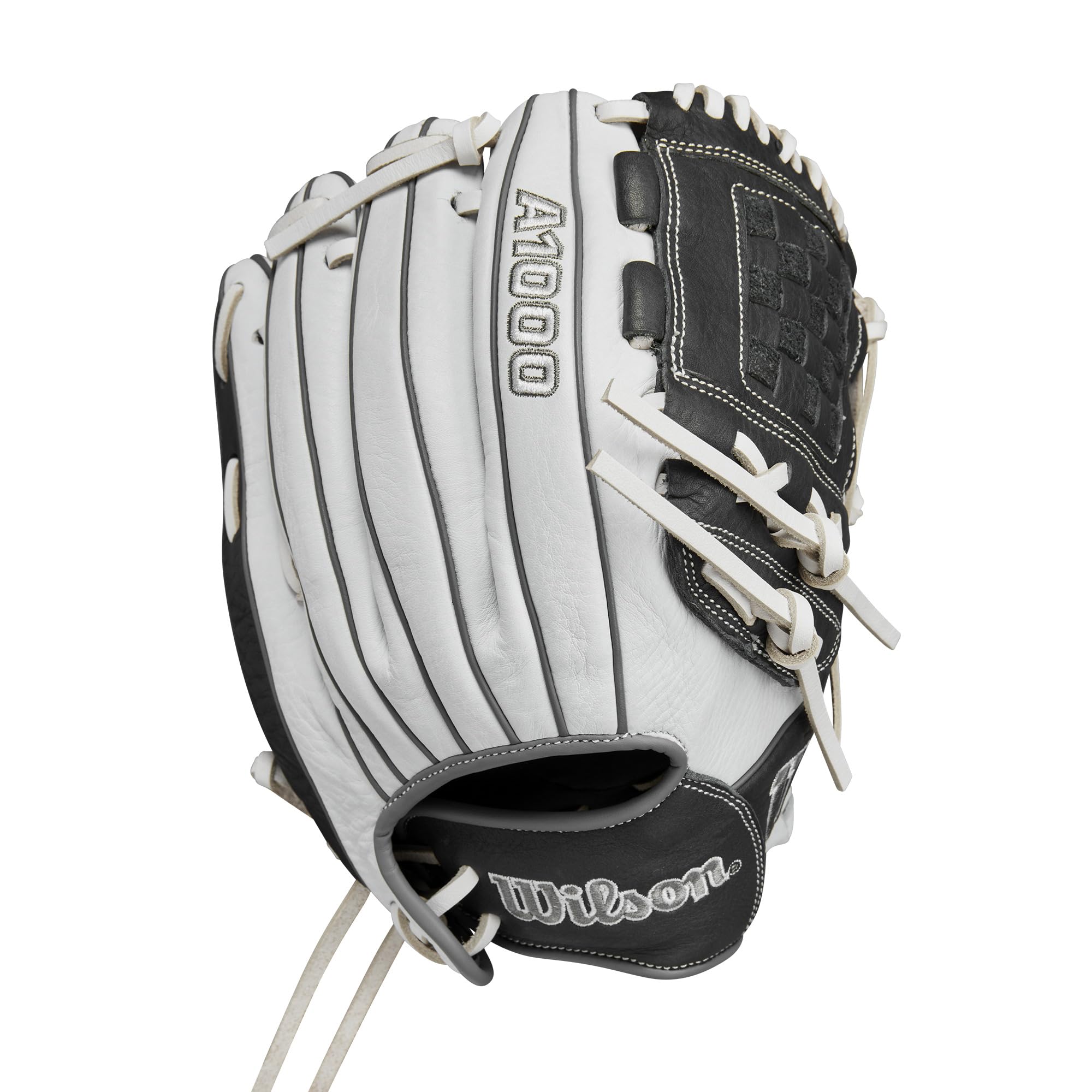 Wilson 2024 A1000 P12 12    Pitchers Fastpitch Softball Glove - White/Grey, Left Hand Throw