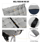 Redcamp Cot Pads For Camping, Thicker Soft Comfortable Cotton Sleeping Cot Mattress Pad 75''X29'', Grey