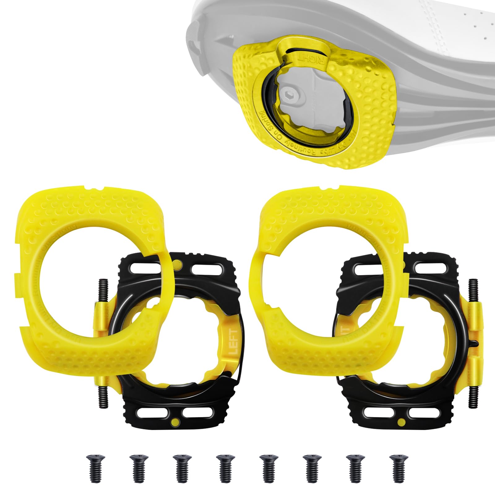 alltoo Cycling Shoes Cleats, Bike Cleats Self-Locking, Quick Release, Aerodynamic for Wahoo SpeedPlay Zero