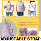 Tuwubi Crossbody Bags for Women, Sling Bag for Men, Small Hiking Backpack Anti Theft Lightweight for Outdoors Travel (M, Violet)