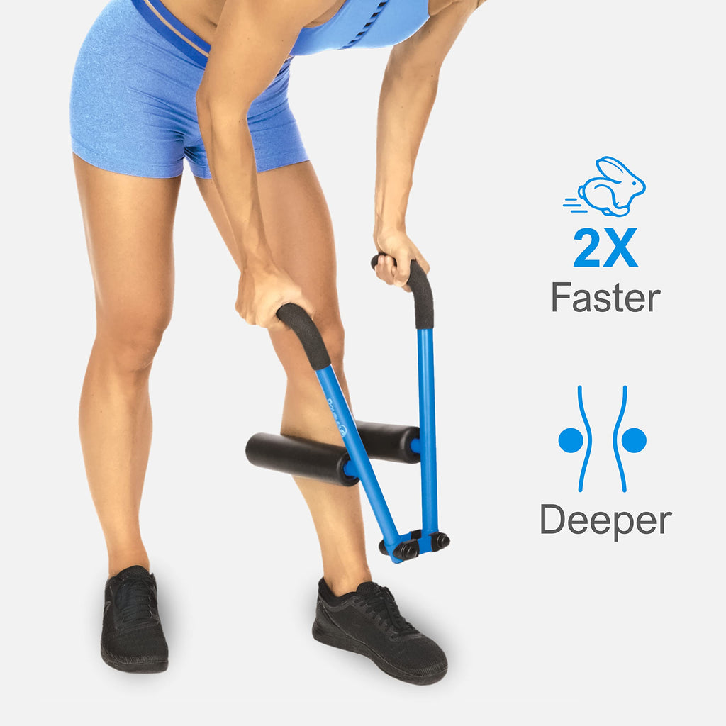 Doubleup Roller Performance Kit - Muscle Massager With Lever-Action Pressure Control And Quick-Change Rollers