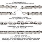 Oumers Bike Chain Tool Set, Bike Chain Plier + Bike Chain Splitter + Chain Wear Indicator + 3 Pairs Bicycle Missing Link For 6/7