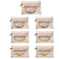 MTRoyaldia 7 PCS Small Travel Jewelry Bag, Jewelry Organizer Portable Jewelry Storage Bag Zipper Pouch for Travel, Jewelry Gift 