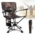 Goplus 360 Swivel Hunting Chair, Folding Hunting Blind Chair For Adults With Cup Holder & Carrying Bag, Lightweight Portable Cam