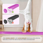 Kangaroo Hoppers 8Ft Gymnastics Balance Beam For Kids - Folding Extra Firm Foam Floor Beam -Beginners And Professionals Home Tra