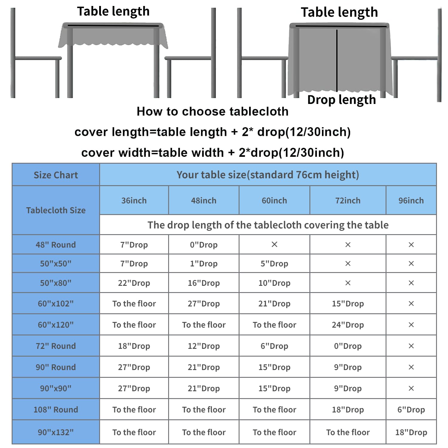 Fyledaee Sequin Tablecloth Square Baby Blue 90X90 Inch Glittering Shimmer Tablecloth For Wedding Baby Shower Birthday Party Dinn
