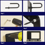 Running Medal Hanger & Bib Display Board with Chalkboard | BLAUBECK Wall Holder