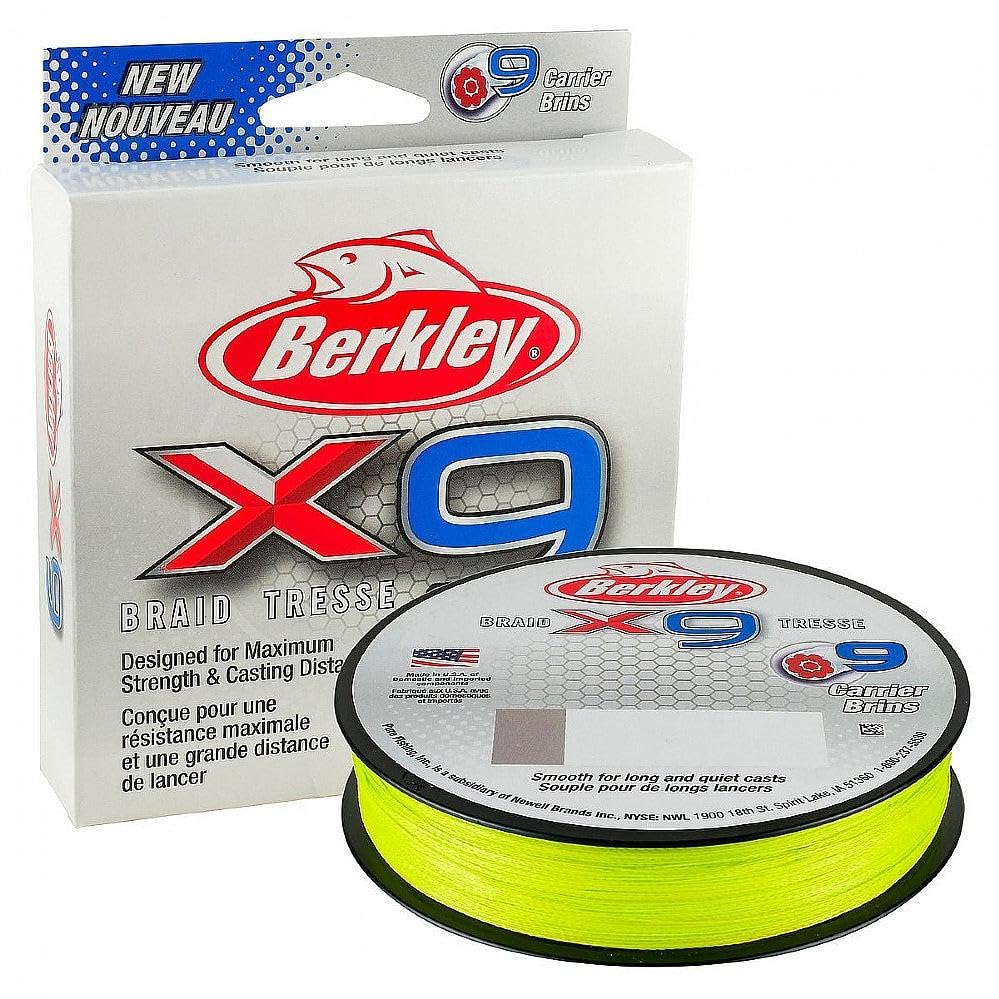 Berkley X9 Braid Superline, Crystal, 80Lb Test | 100 Lbc | 45.6Kg, 164Yd | 150M Fishing Line, Suitable For Freshwater And Saltwa