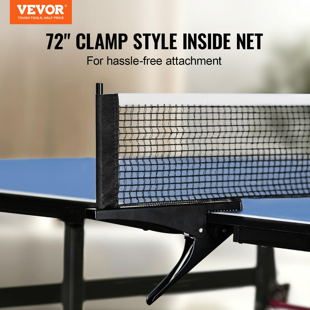 Vevor Ping Pong Table, Professional Table Tennis Game, Indoor Mdf Portable Table Tennis Table, Foldable Ping Pong Table With Qui