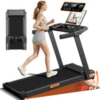 12% Incline Treadmill with Handle, 3-in-1 Portable Treadmills for Home and Office, Foldable Treadmills with 300 Lbs Weight Capac