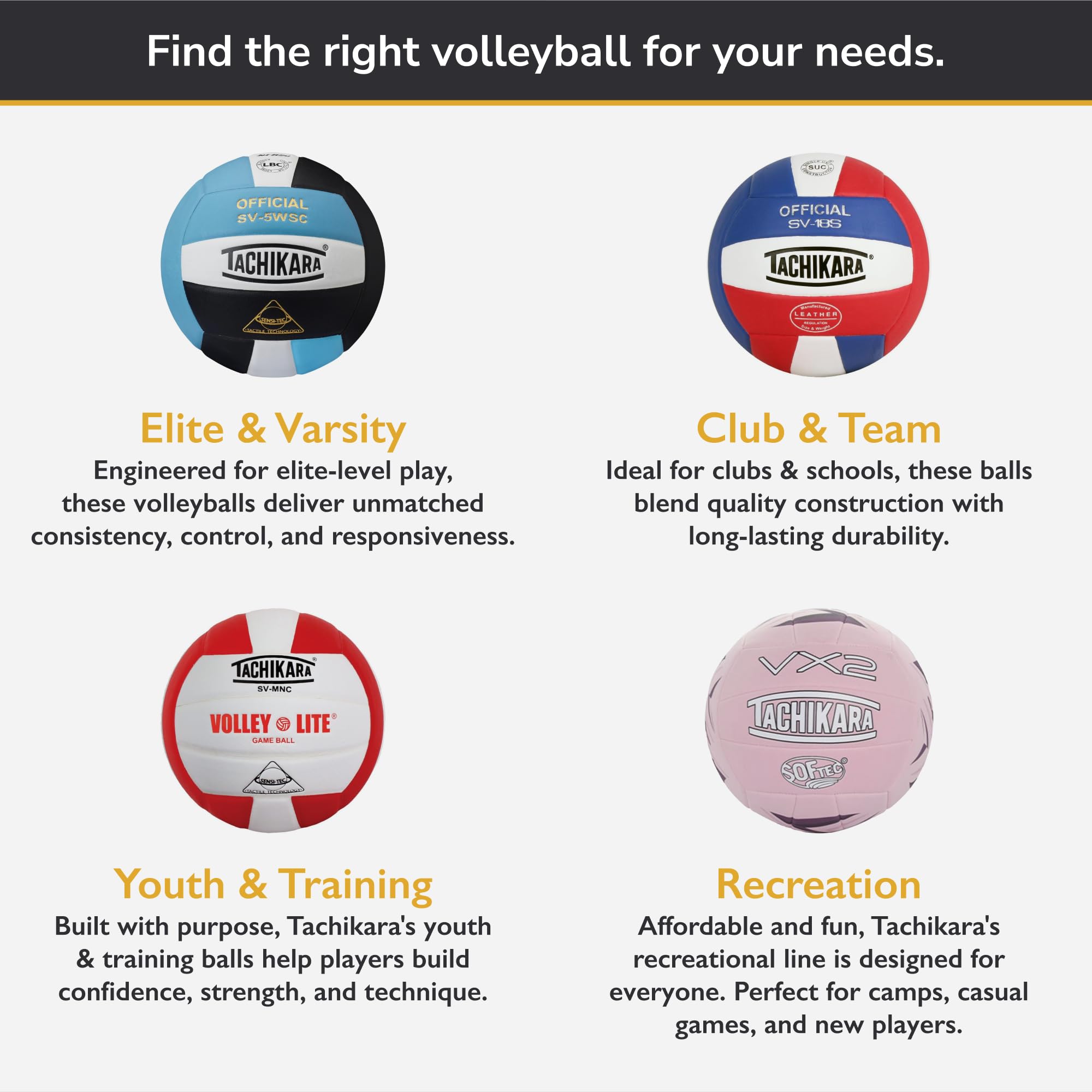 Tachikara Sv5Wsc Sensi-Tec Composite  Volleyball (Red, Wht, Black)