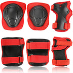 Kamugo Kids Youth Adjustable Sports Protective Gear Set Safety Pad Safeguard (Helmet Knee Elbow Wrist) Roller Bicycle Bmx Bike S