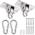 Wishtofly Swing Hangers 304 Stainless Steel with Locking Snap Hooks, Heavy Duty Swing Hardwares for Porch, Patio, Playground, In