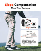 Redtiger Golf Rangefinder With Slope, 1200 Yards Laser Range Finder Golfing, 7X Magnification, Flag Pole Locking Vibration, Rech