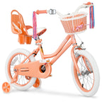Glaf Toddler Girls Bike For Age 2-9 Years 12 14 16 Inch Girls Bike With Training Wheels And Doll Seat Kids Bike Bicycle With Bas