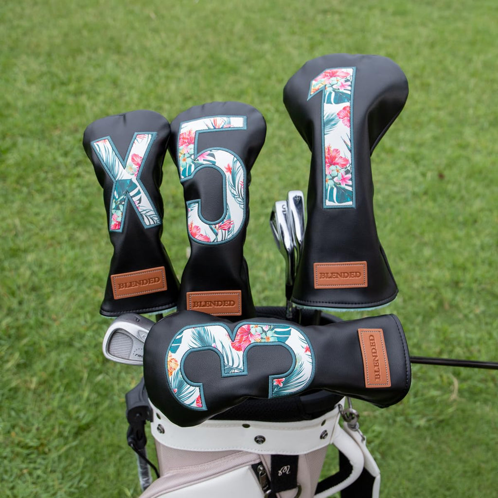 Bairbre Golf Club Covers Driver Covers Fairway Wood Head Cover Hybrid Headcover 3 Wood Headcovers Leather 3 Wood Headcovers Golf