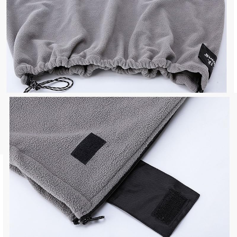 Fleece Sleeping Bag Liner Sleeping Blanket Sheet Lightweight Travel Outdoor Indoor Camping Warm Summer Gray(Gray)