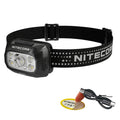 NITECORE NU30 500 Lumen LED Rechargeable Headlamp with White and Red Beams Sticker