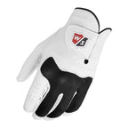Wilson Men'S Conform Golf Glove - Right Hand, White/Black, Small