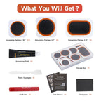 Maifede Bike Inner Tube Patch Kits, Bicycle Tire Repair Kit, With Portable Storage Box, For Cycling, Motorcycle, Bmx, Atvs And M