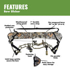 Slicker Weatherproof Bow Sling For Archery, Soft And Compact Bow Case For Hunting Gear Accessories, Cam And String Protector - V