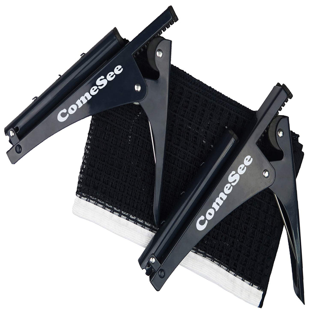 Comesee Kioos Collapsible Table Tennis Net Professional Steel Pingpong Net Clip Grip Mesh Training Competition Portable Tension