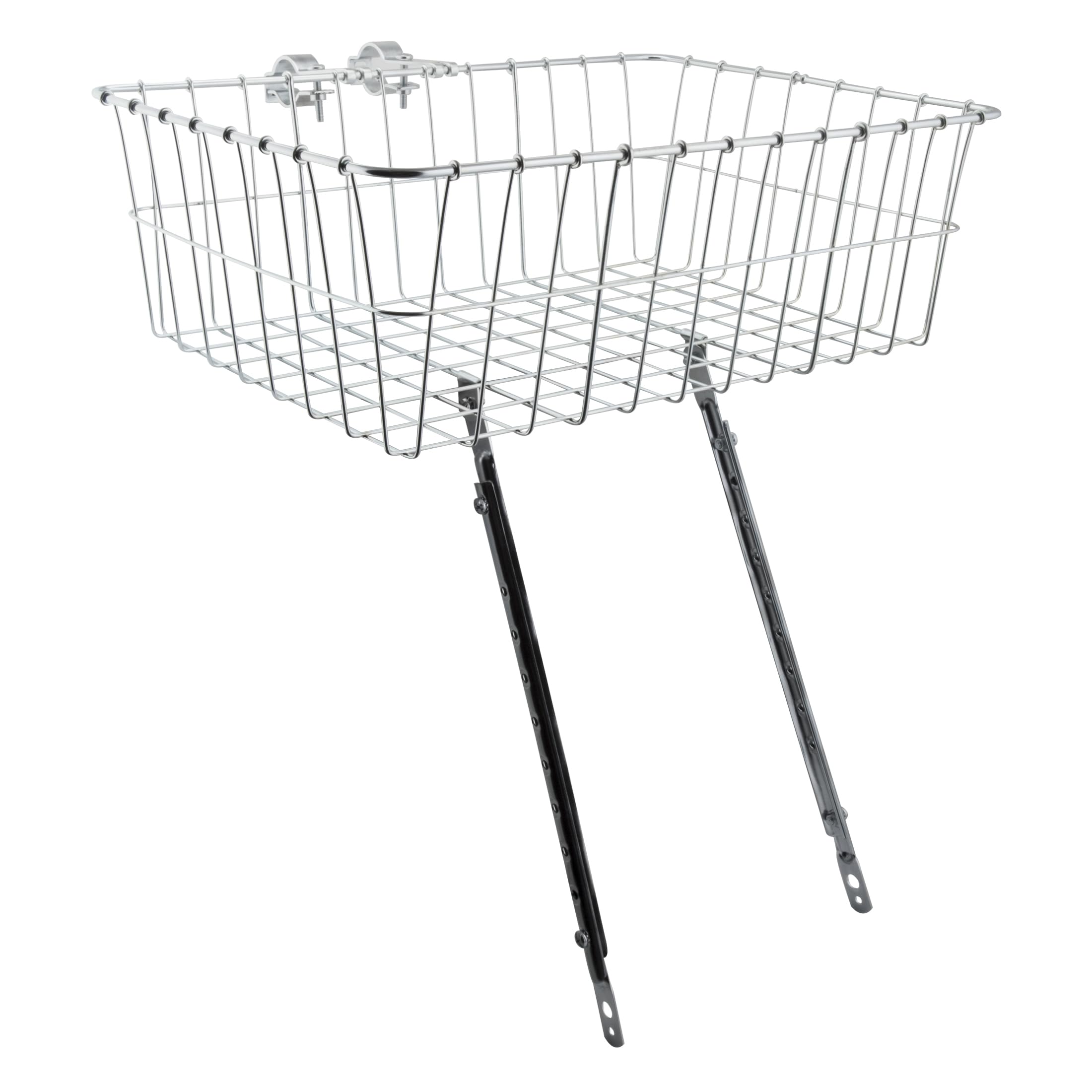 Wald 1392 Standard Large Front Handlebar Bike Basket (Silver)
