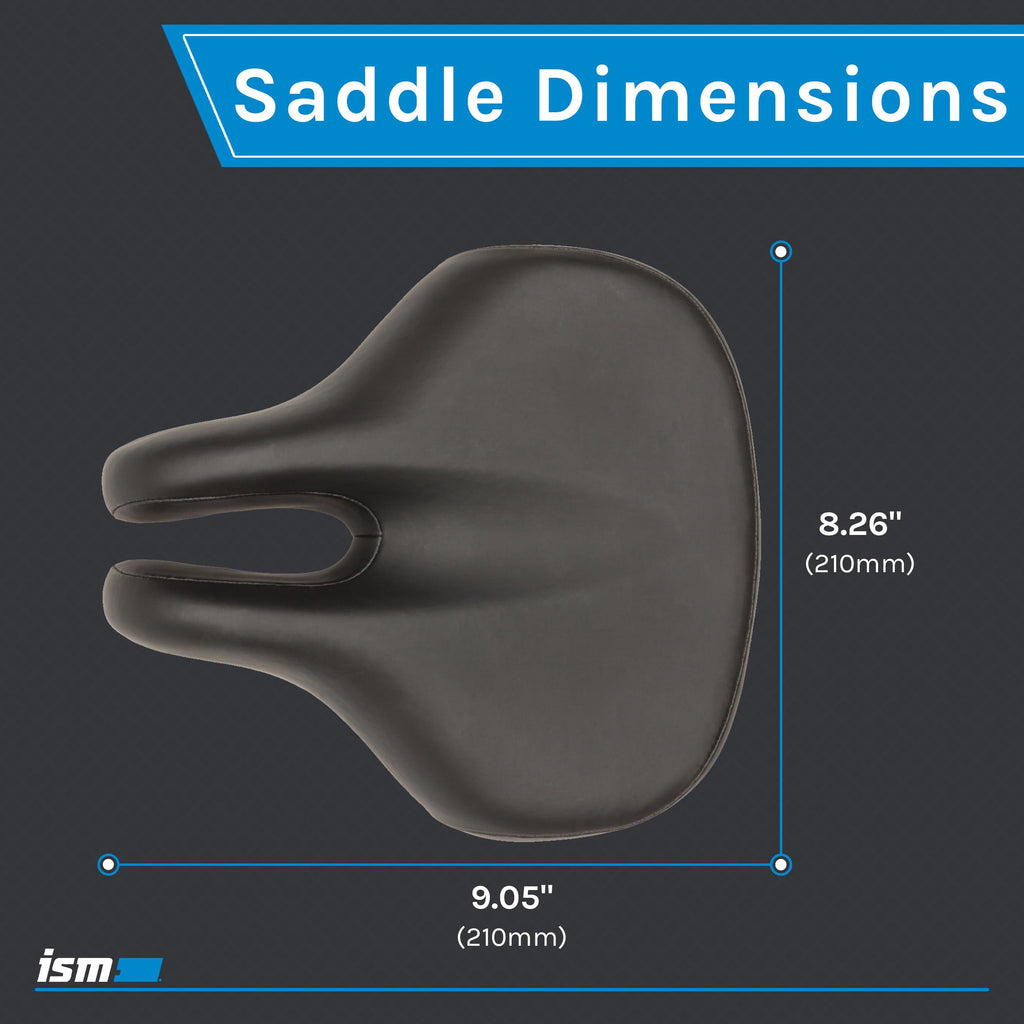 Ism Metro Comfort Bike Seat - Noseless Bike Saddle For Hybrid Bikes, Beach Cruisers, And Stationary Bikes Designed To Reduce Num