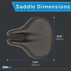 Ism Metro Comfort Bike Seat - Noseless Bike Saddle For Hybrid Bikes, Beach Cruisers, And Stationary Bikes Designed To Reduce Num