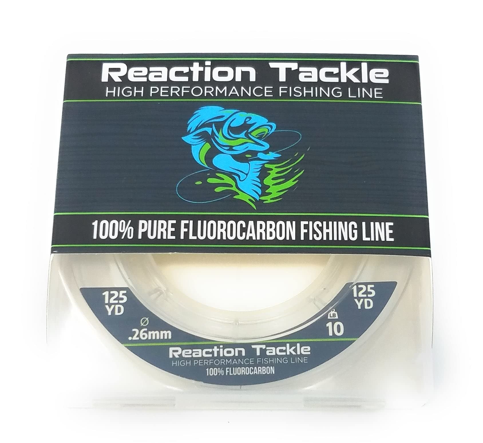 Reaction Tackle 100% Pure Fluorocarbon/Clear / 12Lb 125 Yd