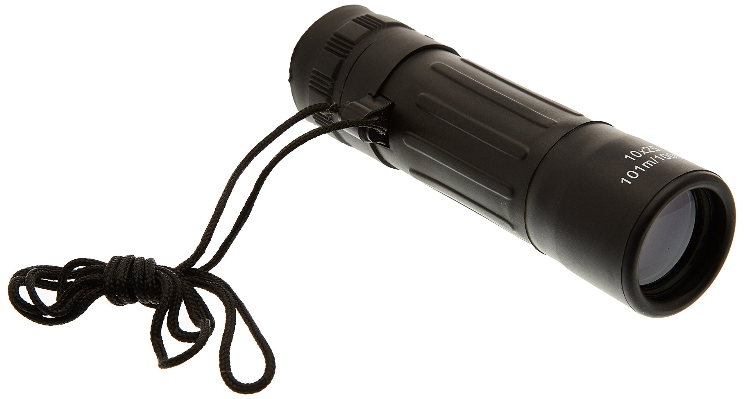Monocular 10X25 Outdoor Camping Hiking Cadet Travel Hunting & Carry Pouch Black