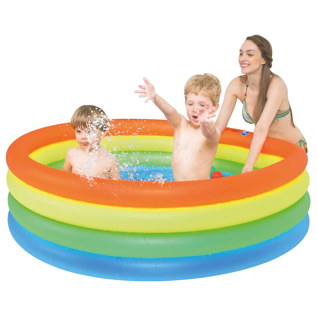 Inflatable Swimming Pool For Children - 59'' - Multi-Color