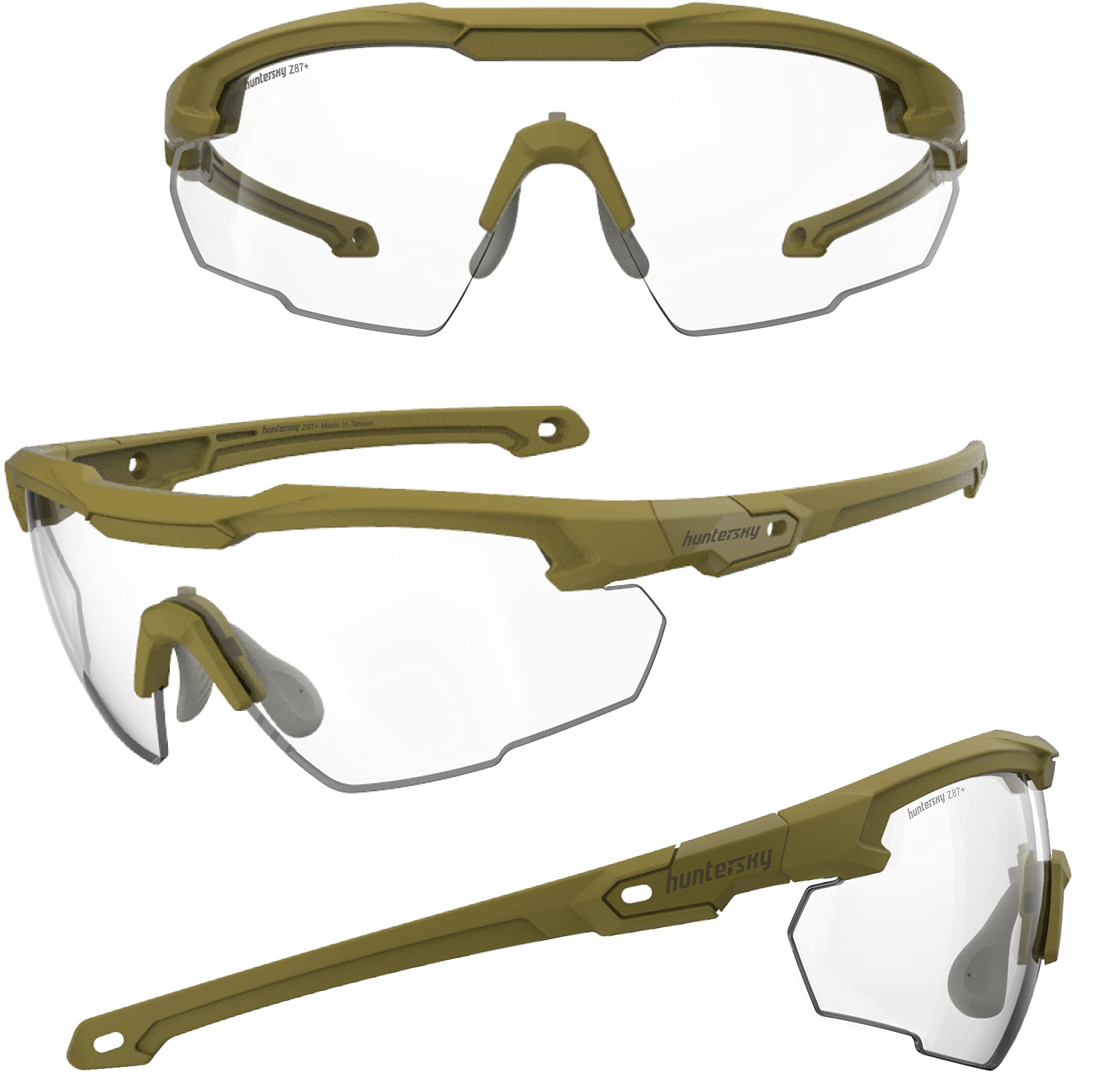 HTS HUNTERSKY HTS ballistic Glasses men S57 safety glasses tactical glasses, eye protection for shooting range OSHA Medical Dent