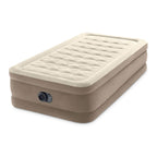 Intex 64427Ed Dura-Beam Delux Ultra Plush Fiber-Tech Inflatable Air Mattress With Built-In Electric Pump, 18'' Bed Height, 300Lb