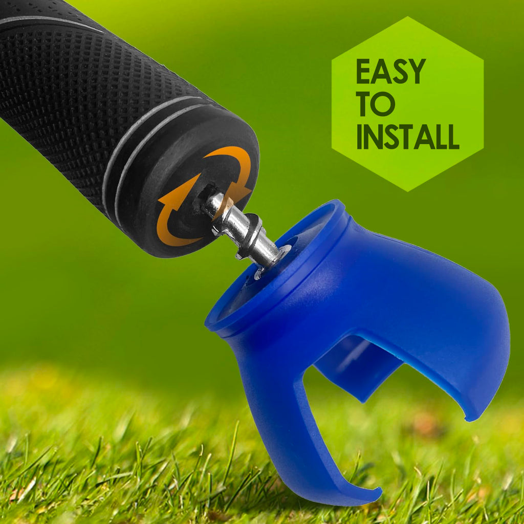 Sisteraling 3-Prong Golf Ball Retriever Grabber Pick Up,Back Saver Claw Put On Putter Grip,Suction Cup Ball Grabber,Sucker For G