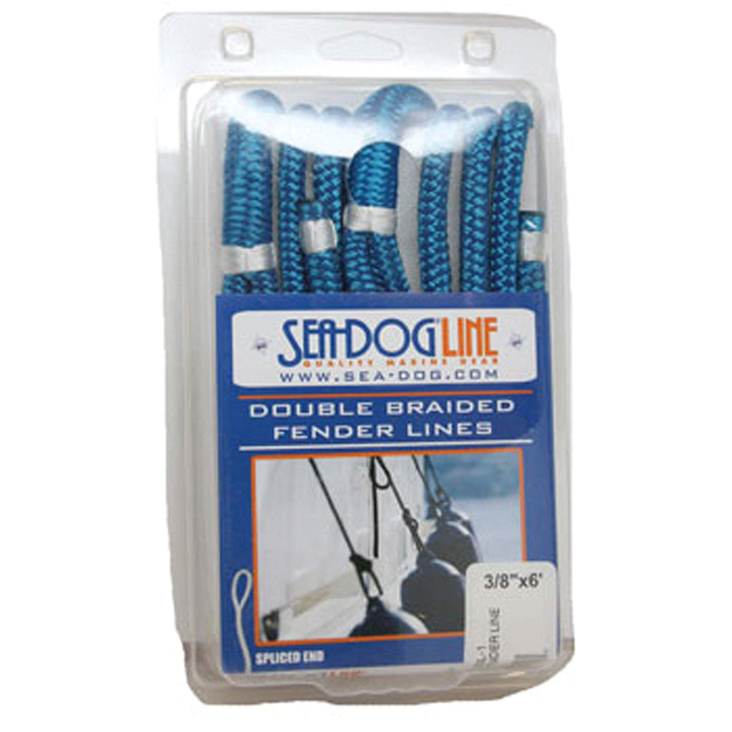 Sea Dog Line Sea Dog 302106006Bk-1 Double Braided Fender Line, 1/4'' / Black
